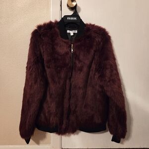 Faux Fur Bomber Jacket